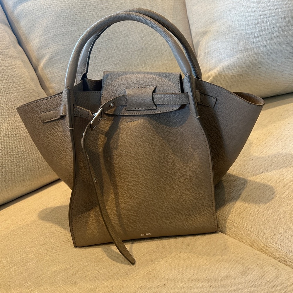 Celine Brown Leather Satchel
